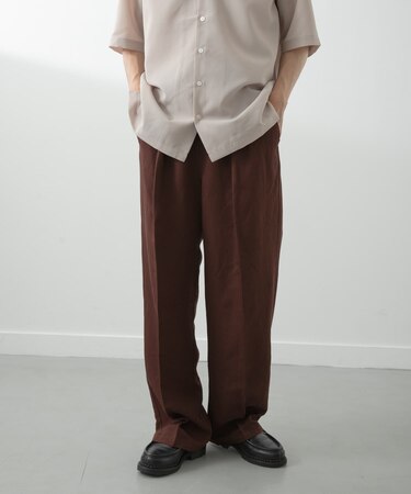 Linen Blend Tapered Pants