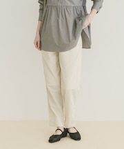 リネン混イージーパンツ