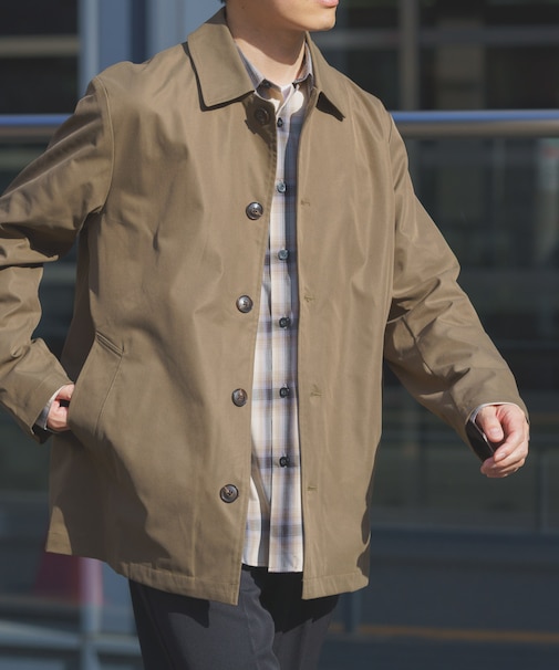 防花粉×UVカット ステンカラーコート(楽着シリーズ)