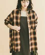 オーバーサイズチェックシャツ