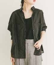 シアーポケットスキッパーシャツ