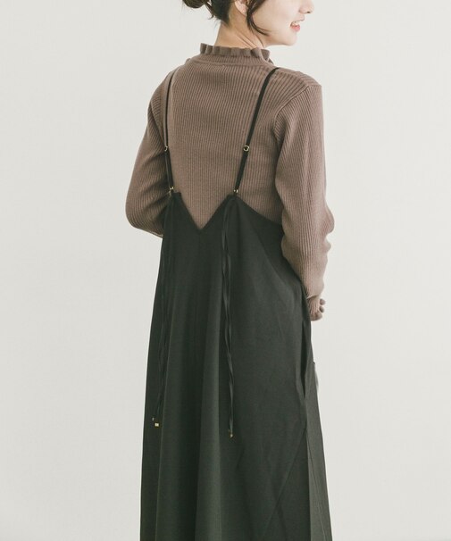 ウールライクキャミワンピース