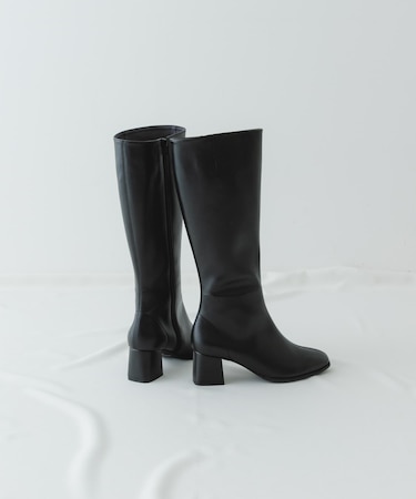 『MADE IN JAPAN』5.5センチスクエアトゥロングブーツ