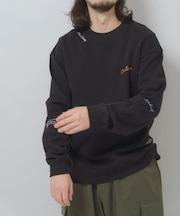 ランダムプリント スウェットプルオーバー