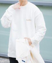 ランダムプリント スウェットプルオーバー