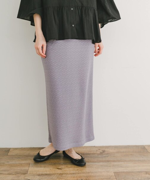 ジャガードタイトロングスカート