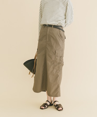 ベルト付きカーゴスカート