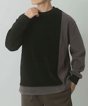 バイカラー切替 クルーネックTops