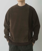 バイカラー切替 クルーネックTops