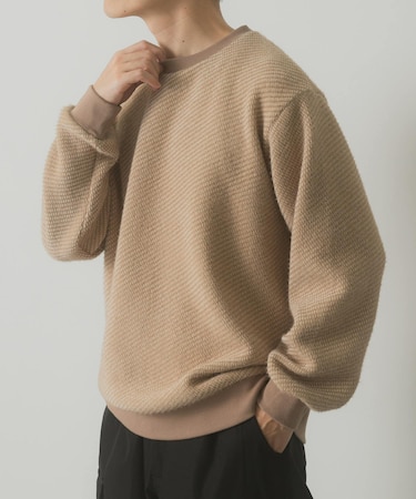 フェザーヤーン クルーネック ニットソー