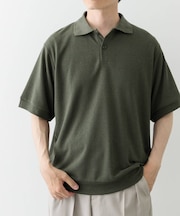 クレープジョーゼットポロシャツ
