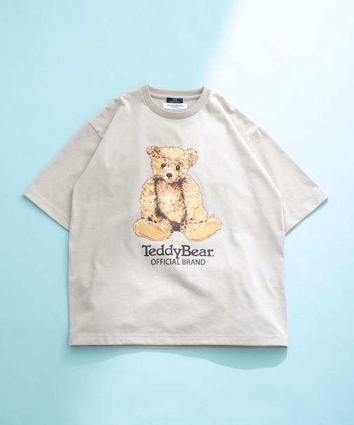 Teddy Bear クルーネックプリントTシャツ