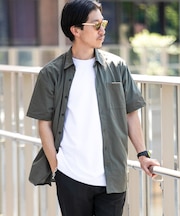 『セットアップ対応』吸水速乾 ドットメッシュ 半袖シャツ