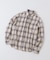 オンブレチェックレギュラーカラーライトシャツ
