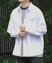 刺繍 オックス レギュラーカラーシャツ