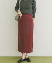 パイルポンチポケットタイトスカート