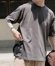 サイドポケットキリカエクルーネックTシャツ