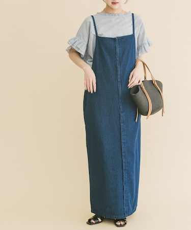 デニムキャミワンピース
