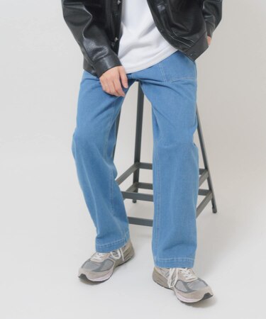 デニム ベイカーパンツ