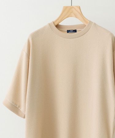クレープジョーゼットクルーネック Tシャツ
