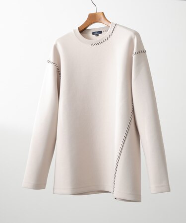 ブランケットステッチロングスリーブカットソー