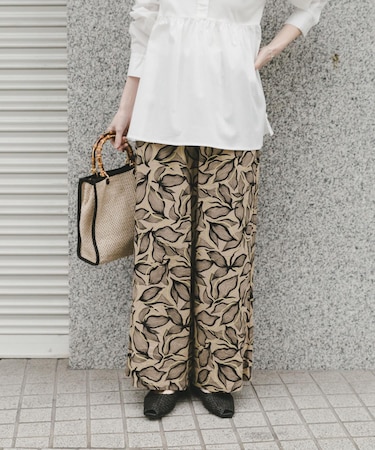 『Sサイズあり』リネンレーヨンワイドパンツ