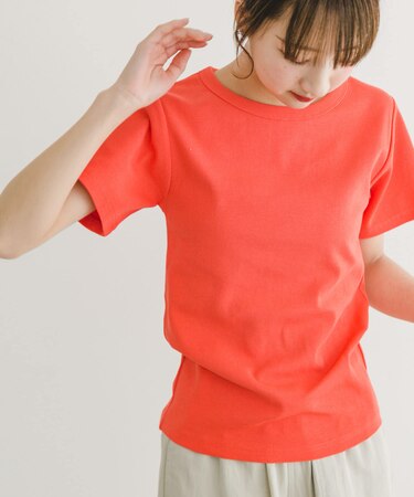 クールコットンリブ半袖Tシャツ