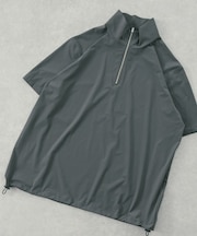 シルキーナイロンハーフZIP多機能トップス
