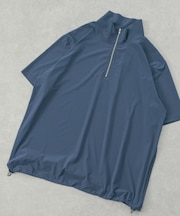 シルキーナイロンハーフZIP多機能トップス