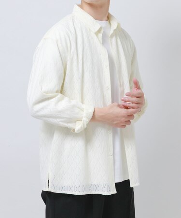 ジオメレースレギュラーカラーシャツ