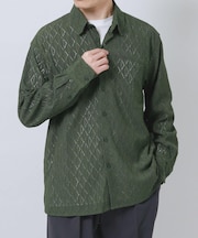 ジオメレースレギュラーカラーシャツ