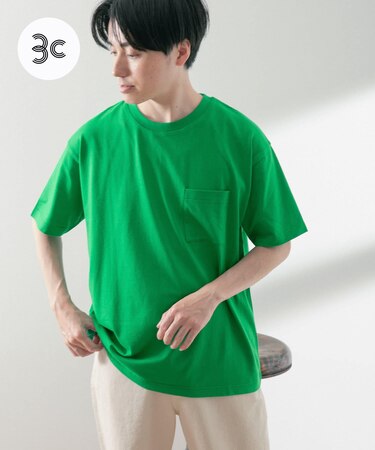 USAコットン ムジポケットTシャツ