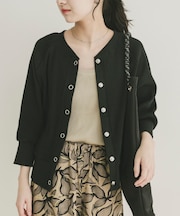 針抜きドルマンカーディガン