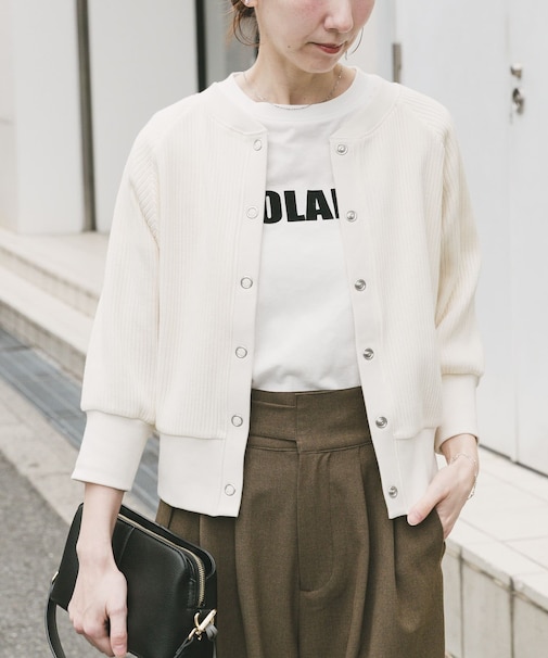 針抜きドルマンカーディガン