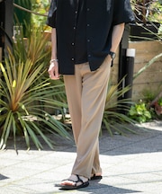 『セットアップ対応』ウォッシャブル×クールタッチTRストレートパンツ