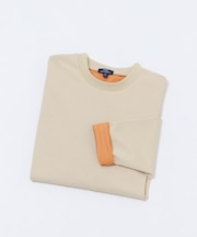 ダブルフェイス裏配色長袖カットソー