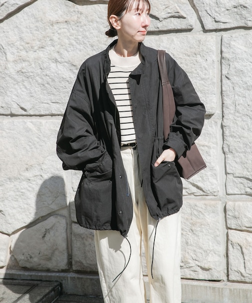 『撥水／防花粉／イージーケア』ミリタリーモッズコート