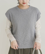 ゴムヤーンニットベスト