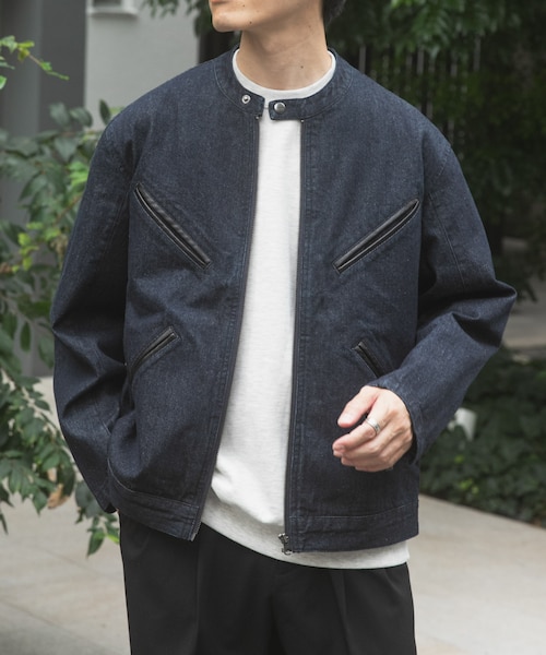 3*n様 90s' A.P.C. Denim single riders jac Denim Single Riders Jacket｜アーバンリサーチウェアハウスの
