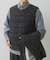 TAION　CrewNeck Button Down Vest