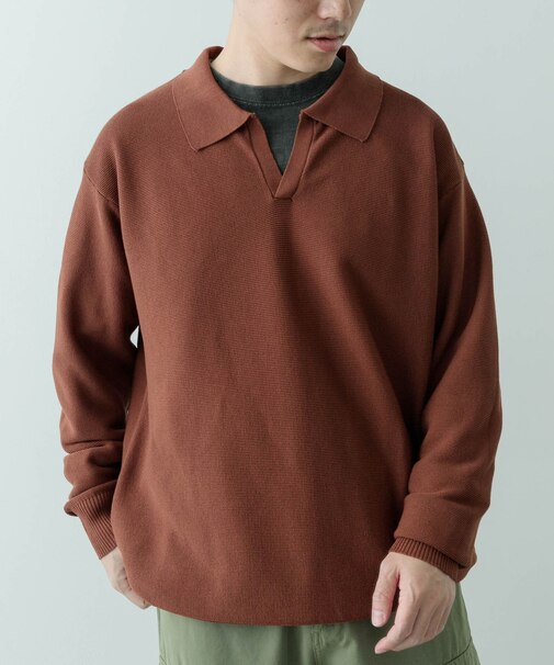 ガーター編みスキッパーニット