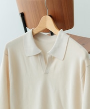 ガーター編みスキッパーニット