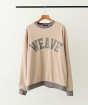 ビンテージプリントスウェットライクニット