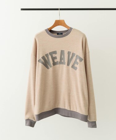 ビンテージプリントスウェットライクニット