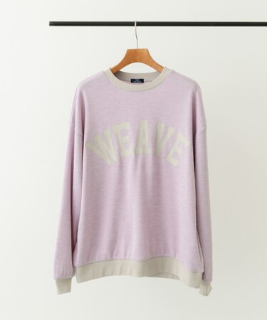 ビンテージプリントスウェットライクニット