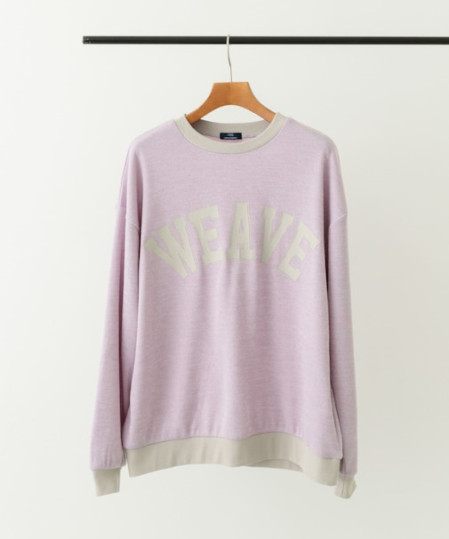 ビンテージプリントスウェットライクニット