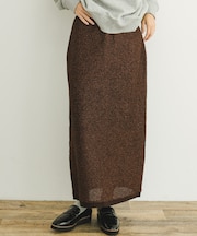 ラメメッシュニットスカート