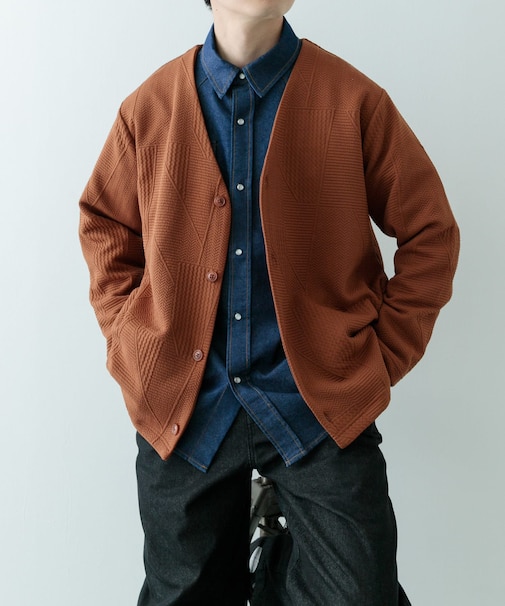 ジオメジャカード カットソーカーディガン