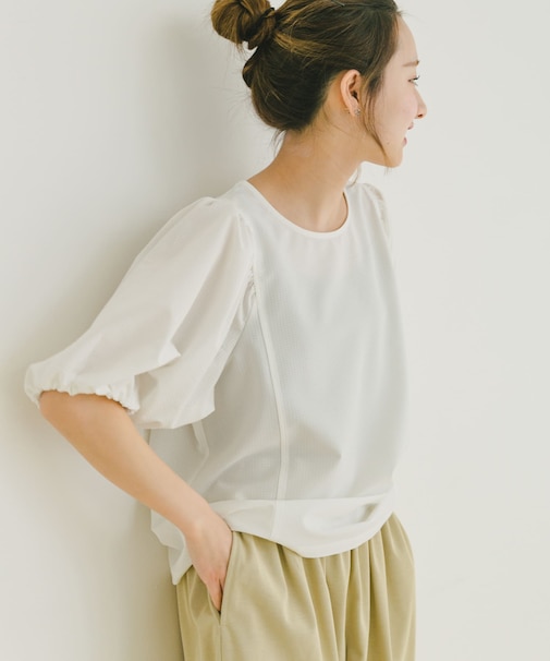 サッカーボリュームスリーブプルオーバー