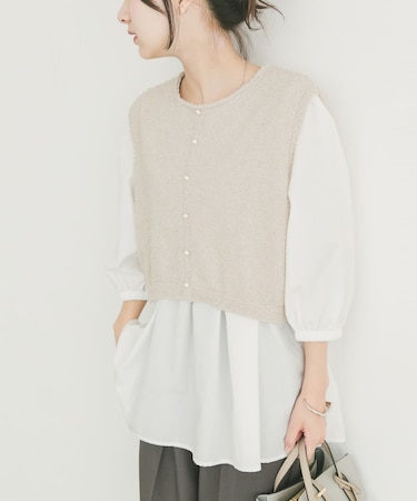 ニットドッキングチュニック